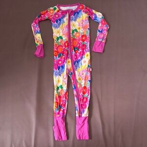 Little Sleepies Floral Zippy 2T